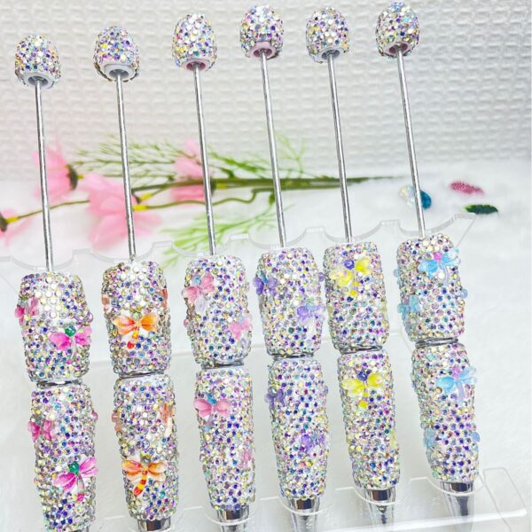 Wholesale Dragonfly Style DIY Full Diamond Fancy Beadable Pens