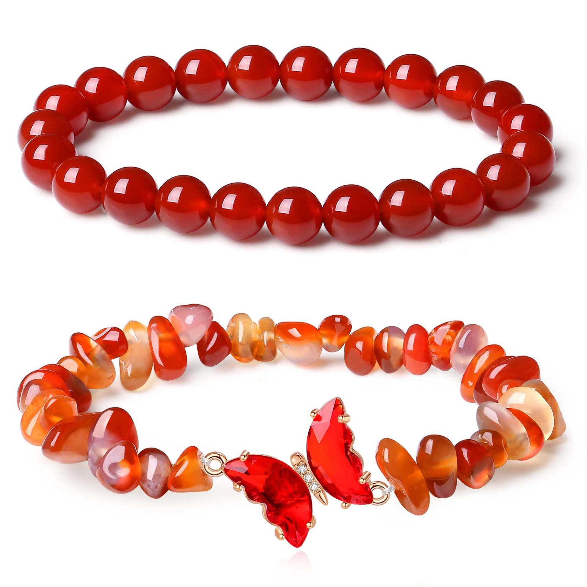 Wholesale Butterfly Aessories Bracelet Natural Stone Crystal