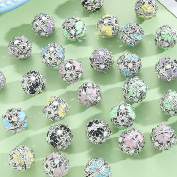 O1CN01JDSMYi25LB0SsFcMa_2217520477509-0-cib Wholesale antique bamboo leaf handmade accessories silver round beads