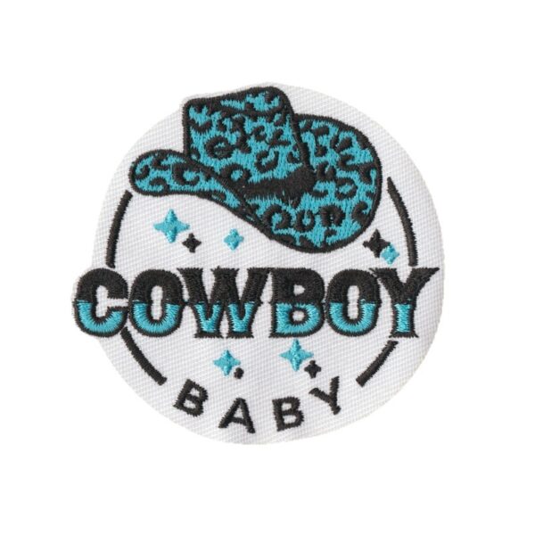 Wholesale Blue Letter Lightning Embroidery Patch