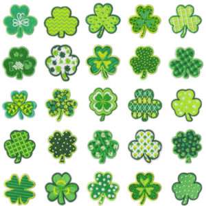 Wholesale St. Patrick's Day Clover Green Leaves DIY Patches