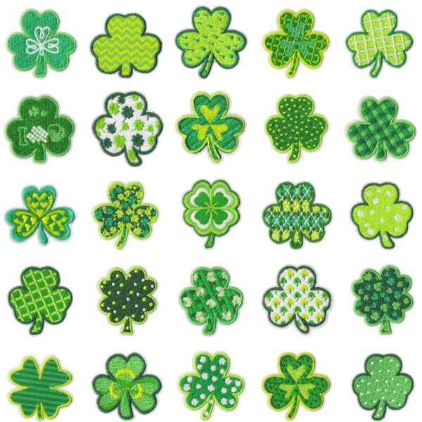 O1CN01JGawQn1C3Uxly9HqT_2893910025-0-cib Wholesale St. Patrick's Day Clover Green Leaves DIY Patches