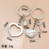 Wholesale Valentine's Day Silver Love Key Metal Keychain