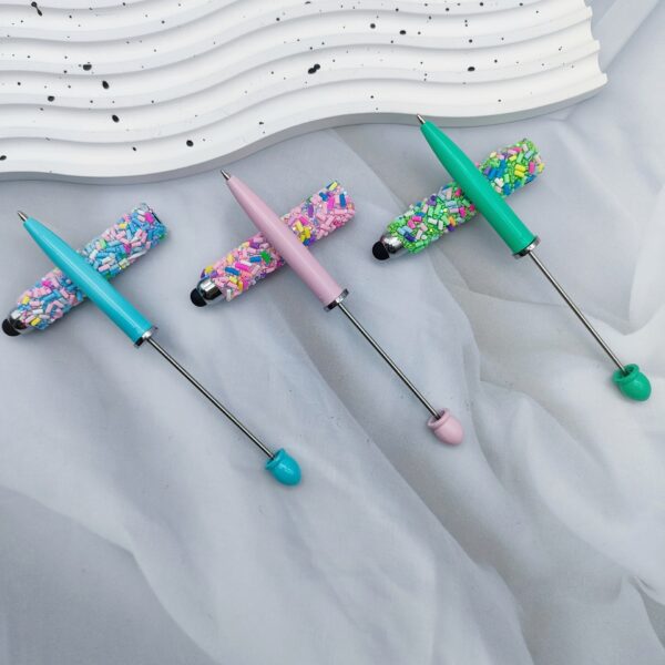 Wholesale Colorful Sugar Capsules Touch Screen Beaded Pen