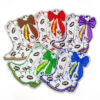 Wholesale Colorful bow boot sequin embroidery DIY Patches