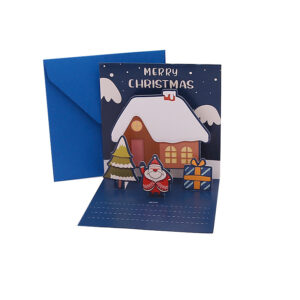 H1-03 santa claus gift three-dimensional greeting card