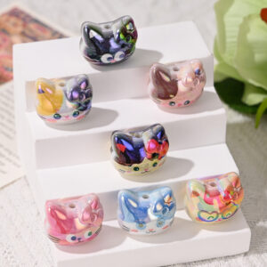 O1CN01JNyWrN1lGmzrOH8Jc_2217564614792-0-cib Wholesale Cartoon Cute Cat Straight Hole Acrylic Beads
