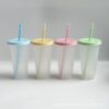 Wholesale Colorful PP material large capacity 710ml plastic straw cup