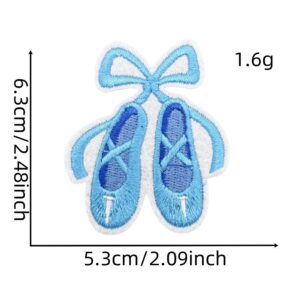 Blue series cloth stickers 10#