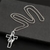 Wholesale Prayer Cross Faith Gift Stainless Steel Pendant Necklace