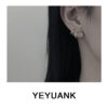 Wholesale All-Match Personalized Overlapped Two-Color Multi-Layer Earrings