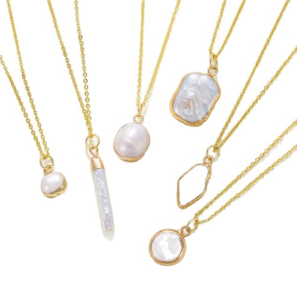 Wholesale Natural Freshwater Pearl Special-Shaped Necklace