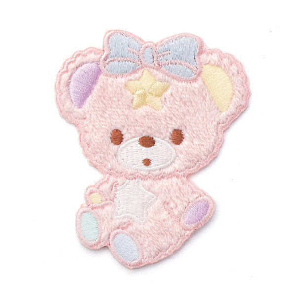 Wholesale Cute Cartoon Plush Animal Embroidery Sticker