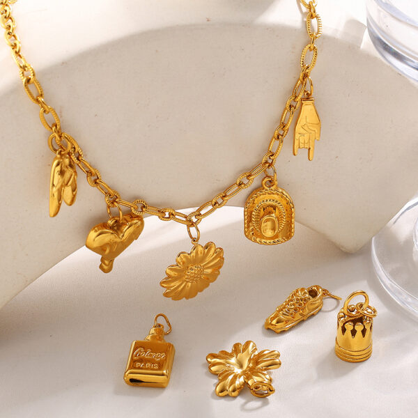 Wholesale Various styles of stainless steel necklace pendant accessories