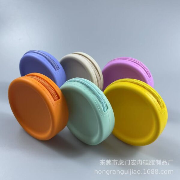Wholesale Round Silicone Coin Purse Silicone Bag