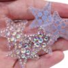 Wholesale Lace mesh pentagram rhinestone DIY Patches