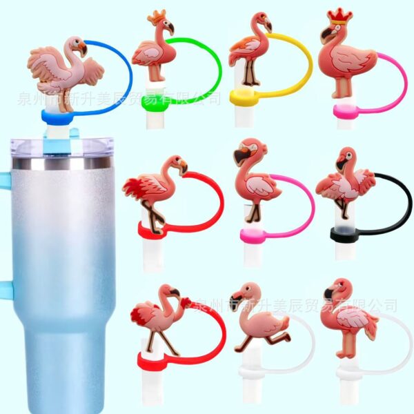 O1CN01JZ2mrD271933Aab1m_2213236817736-0-cib Wholesale Flamingo Series Straw Tube Cap