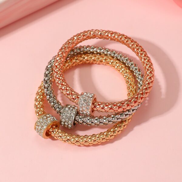 Wholesale Alloy Popcorn Corn Diamond Set Butterfly Pendant Bracelet Set