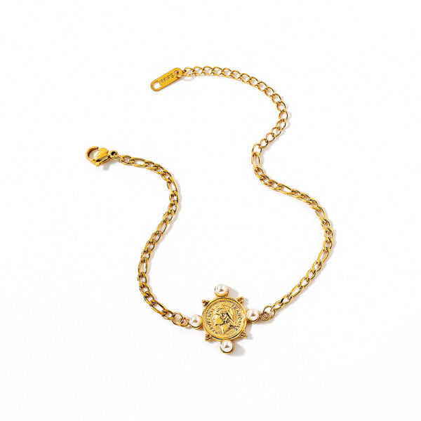 Wholesale stainless steel necklace portrait fine polishing vacuum necklace