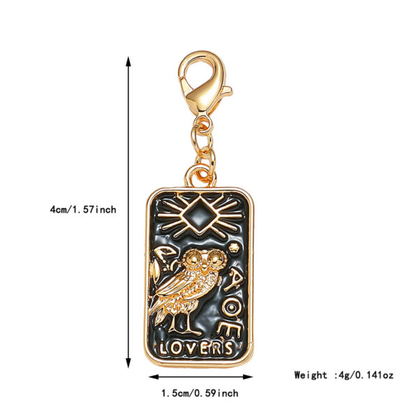 Wholesale Detachable necklace tarot card stainless steel pendant