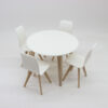 Wholesale Miniature food toy circular dining table and chair
