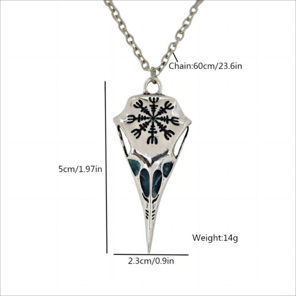 O1CN01JefhTS2IVKhXY48XD_3919529291-0-cib Wholesale Viking raven skull eagle beak glow-in-the-dark necklace