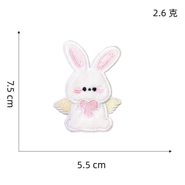 Wholesale Cartoon Cute Rabbit Embroidered Fabric Patch