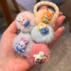 Wholesale Cartoon animal cute rabbit plush ball hair rope