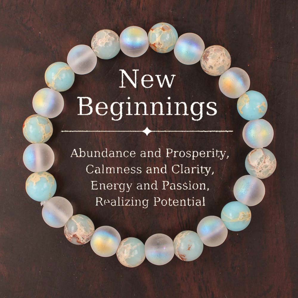 Wholesale Natural Stone Gradient Glass Bracelet
