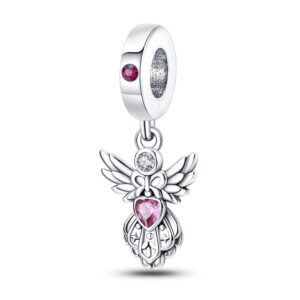 Pac776-romantic classic series-pink angel pendant