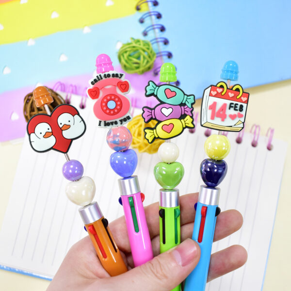 O1CN01JhvuCa28wE3hcT8Ln_2218983507996-0-cib Wholesale Random 100pcs Valentine's Day series cartoon PVC soft rubber double-sided beads