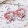O1CN01JixRGB1ZzQHXzMVo7_2214986983265-0-cib Wholesale Heart Hollow Pendant Earrings Wooden Double-Sided Jewelry