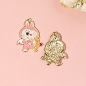 Labubu archery pink height 3cm width 2.2cm weight 2.28g