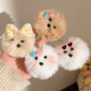 Wholesale Cartoon plush ball pendant keychain