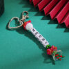 Wholesale Christmas Atmosphere Keychain Pendant Woven Lanyard Bag Keychain