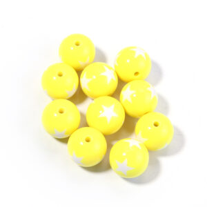Yellow / Diameter: 12mm, hole diameter 2.8mm, 20 pcs/pack