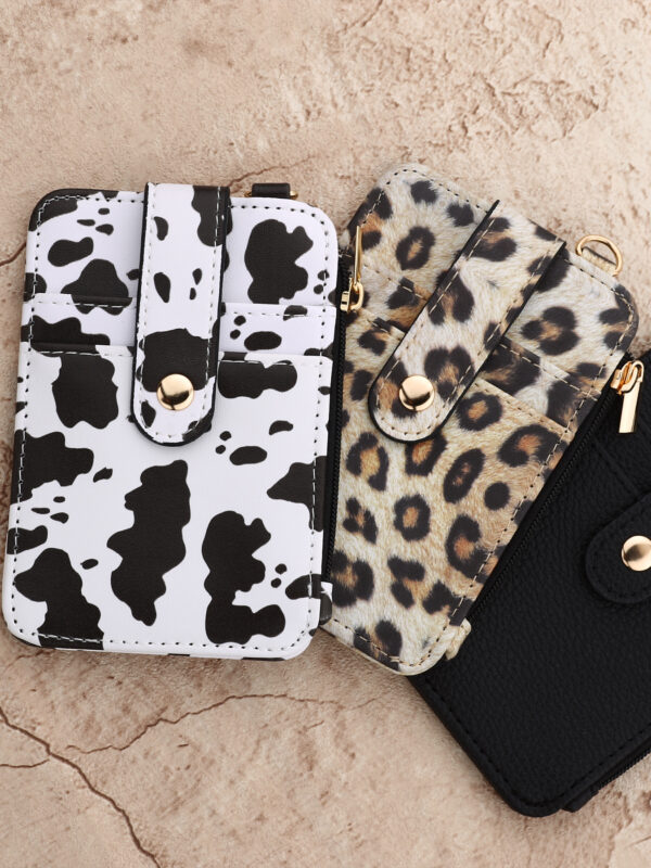 Wholesale Printed folded zipper style colorful floral coin purse