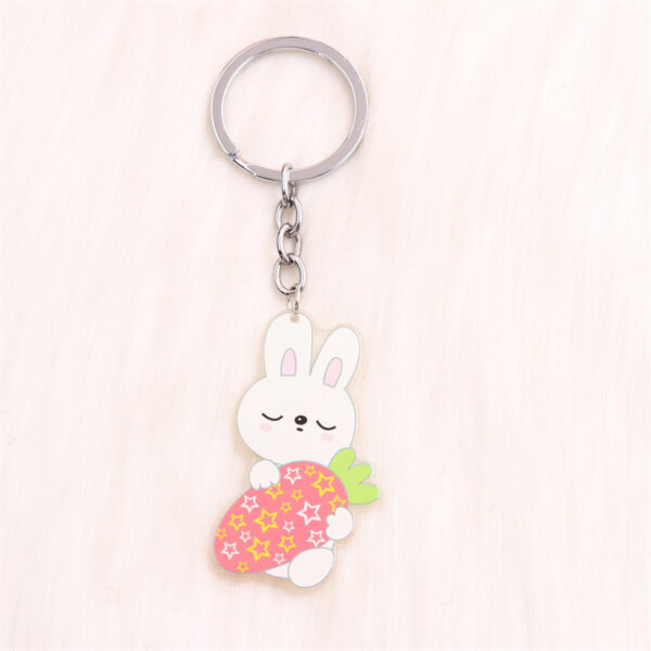 Wholesale Easter Rabbit Ear Easter Egg Keychain
