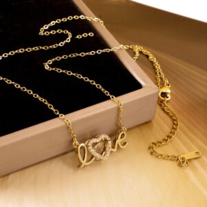 Xl994 smart love necklace gold