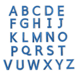 Blue letters set of 26