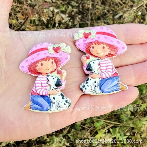 O1CN01Jo1hze2DhdWIAsyUN_2219354848641-0-cib Wholesale 10pcs 45mm printed cartoon girl double-sided acrylic beads