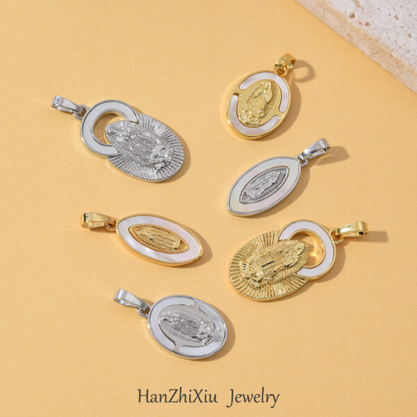 Wholesale Shell Madonna Pendant Necklace