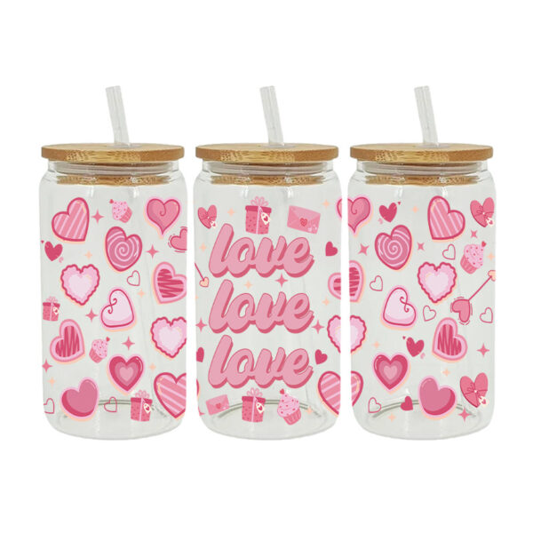 Wholesale UV Transfer Paste Glass Crystal Label Crystal Paste Cross-border Special Paste for 16oz Glass Cup 23cmX11cm