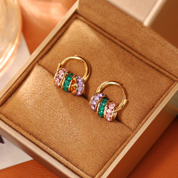 Wholesale Fireworks pearls cat eyes plant studded diamond earrings