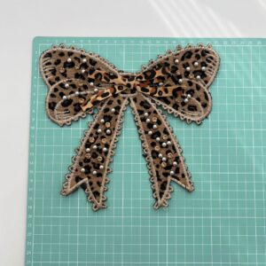 No hardware buckle! leopard print bow