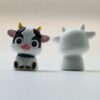 Wholesale 10pcs Cute black and white cow cartoon 3D Focal Beads
