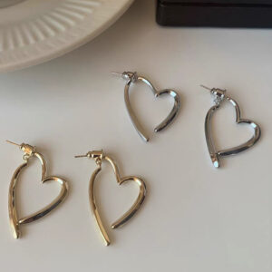 Wholesale Heart Cross Earrings for Women Niche Design Retro Stylish Earrings