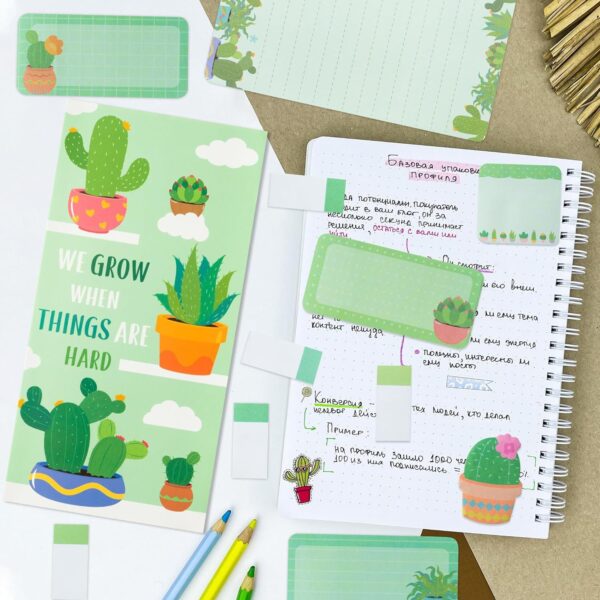 Wholesale cartoon plant post-it note combination note sticker