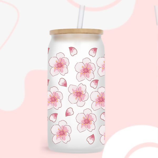 Wholesale Cartoon Fresh Floral Theme 16oz Cup UV DTF Wraps