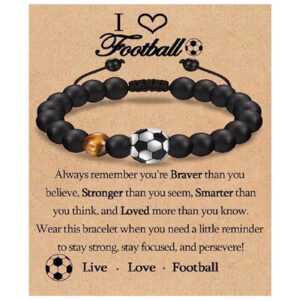 Wholesale Football baseball bead black frosted tiger eye stone bracelet